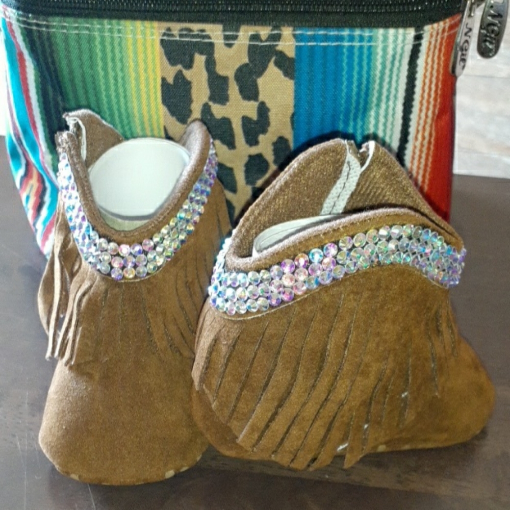 Blinged baby cowgirl boots